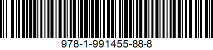 Example of an ISBN book barcode