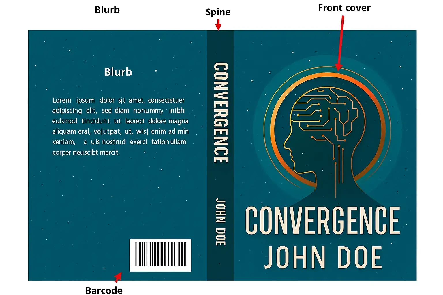Example of professional book cover design by MyNovel